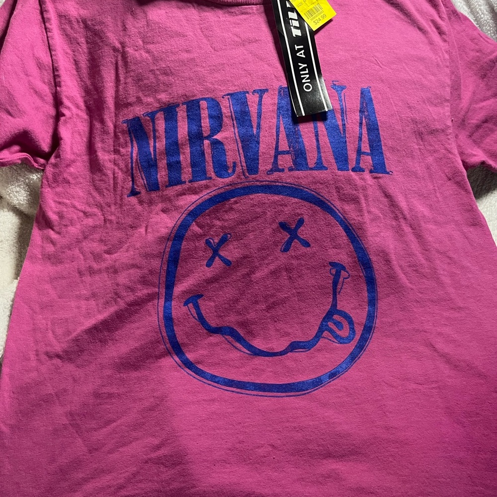 NIRVANA Kids T-Shirt in Pink and Blue